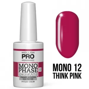 Mol Monophase 12 - Think Pink 5 в 1 УФ/светодиодный лак для ногтей, 10 мл Mollon Pro