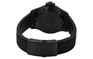 Мужские часы Comcast V.H.P Series с кварцевым механизмом, черный циферблат 41 мм, корпус с PVD-покрытием, ремешок из резины LONGINES