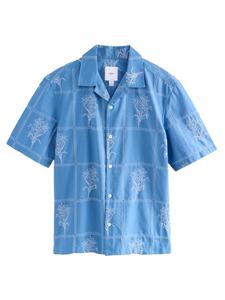 Рубашка на пуговицах классического кроя Next, лазурный