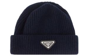 Футболка с треугольным логотипом из шерсти и кашемира PRADA