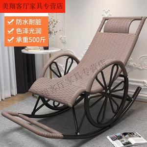 Fantasy Кресло из ротанга на колесиках, серебристо-серое, с двойным слоем усиленной стальной трубки