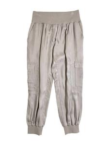 Женские брюки-джоггеры Giles Cupro серого цвета cinq a sept