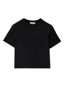 Футболка с аппликацией EKD Burberry Kids, черный