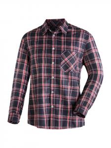 Рубашка Claas с длинными рукавами в цвете ночное небо/чили Maier Sports