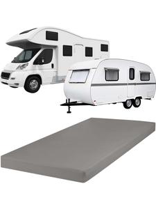 Redbest  Односпальная трикотажная простыня на резинке для караванов, автодомов и лодок, цвет Питтсбург, светло-серый