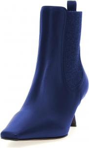 Женские ботильоны Maiyang с средним каблуком, квадратным носком и высокой голенью, модные ботинки, на каждый день, теплые короткие ботильоны, размер 4-16 US, Navy