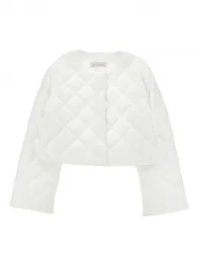 Стеганая куртка Monnalisa, белый