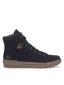 Ботильоны на плоской подошве Rieker, черный