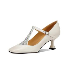 Туфли на высоком каблуке 6 см женские JESSICA SOPHIA, Ecru