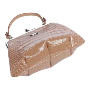 Vivienne Westwood Granny Frame Calfskin Crossbody Handbag Women's Gray Pink