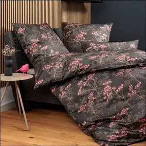 Постельное белье Milano 155x200+80x80 см 45113-07 коричнево-розовое Original Janine