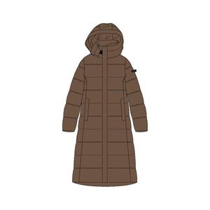 Женское пальто CMP, длинное, с фиксированным капюшоном, 33K3706