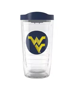 Стакан с эмблемой West Virginia Mountaineers на 16 унций Tervis Tumbler, clear