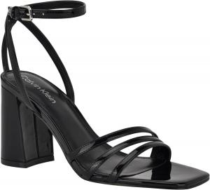 Женские босоножки на каблуке Calvin Klein Quiva, Black Patent 001
