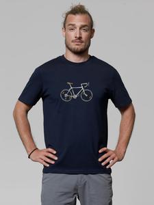 Футболка Doodle Bike темно-синего цвета wat? Apparel