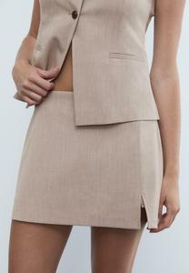 Юбка Stradivarius WITH SIDE SLIT , Stone