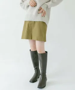 Мини-юбка с оборками на талии Kbf, цвет Y.Khaki