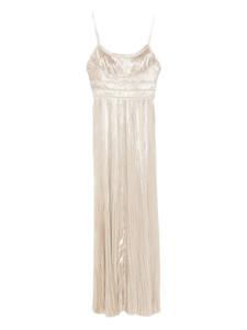Платье на тонких бретельках с плиссировкой Ulla Johnson, нейтральный