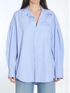 Рубашка оверсайз от Alexander Wang, синий