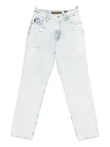 Джинсы с рваными деталями Superdry, синий