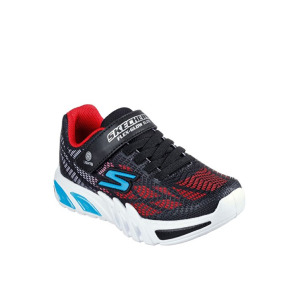 Полуботинки для мальчика чёрно-красно-синего 400137L BKRB FLEX-GLOW ELITE - VORL Skechers, синий