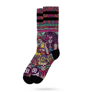 Носки American Día De Los Muertos Coolmax Half long, розовый