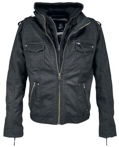 Куртка из искусственной кожи Brandit Black Rock, черный
