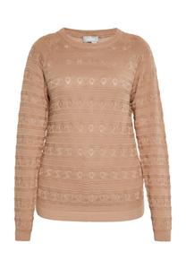 Тонкий вязаный свитер Usha Sweater, серо-коричневый