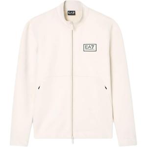 Куртка Ea7 Zip Detail Sweater EMPORIO ARMANI, Ecru