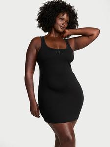 Платье-Комбинация из 100% хлопка в рубчик Victoria'S Secret, черный