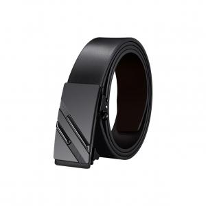 Ремень из спилка кожи Split Cow Leather Unisex WARRIOR, business черный