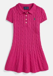 Платье-Поло из хлопка крупной вязки 714y платье-джемпер Polo Ralph Lauren, College Pink