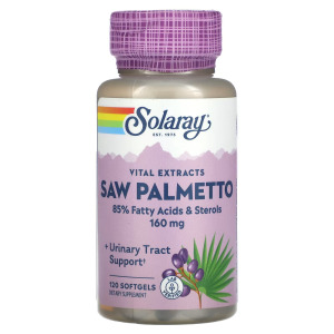 Пищевая добавка Solaray Vital Extracts Saw Palmetto 160 мг, 120 таблеток