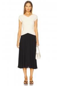 Платье миди By marianna mikah от L'Academie, black & ivory