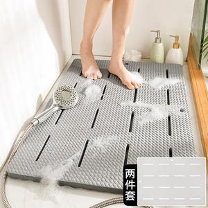 Dajiang Ковер для ванной комнаты 85x60 см, непромокаемый, с противоскользящим покрытием, из пеноматериала