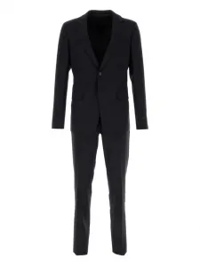 Однобортный костюм Prada, синий
