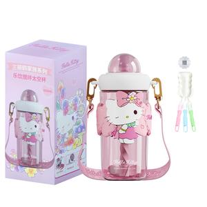 Hello kitty kuroimi пластиковый стакан tritan большой объем переносной стакан 620мл Sanrio, Hello Kitty Space Cup+Cup Brush
