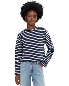 Женский свитер Splendid Livie Stripe, Navy/Moonstone