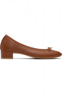 Камилла туфли на каблуке с резиновой подошвой Repetto, цвет cinnamon