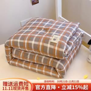 Boyang Одеяло 150х200 см, 3 кг, хлопок Синьцзян, цвет Coffee Gray Grid