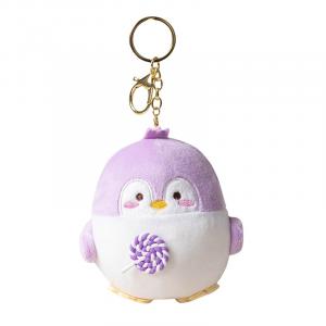 Плюшевый кулон пингвин Lollipop высотой 10 см Tak Bebe, фиолетовый