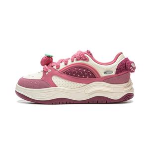 Низкие повседневные кроссовки для женщин LINING, желтый/розовый