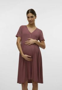 Платье-джемпер MLTRINITY  MAMALICIOUS, коричневый