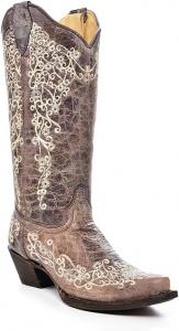 Женские коричневые кожаные ковбойские сапоги Corral Corral Boots
