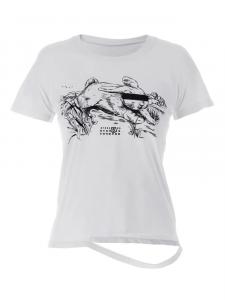 Футболка из хлопка MM6 Maison Margiela, белый