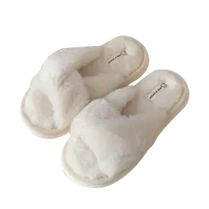 Thin strips Бытовые тапочки тонкие полоски, Крем