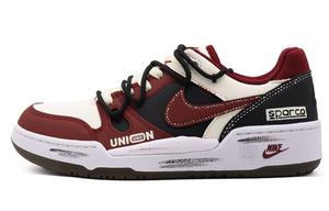 Nike Кроссовки для скейтбординга Full Force, износостойкие, дышащие, низкие, мужские, красные, черные