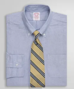Рубашка-оксфорд из хлопка супима, традиционный крой, сделано в США.