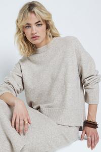 Укороченный джемпер с ребристым краем River Island, коричневый