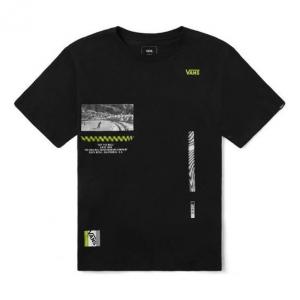 Футболка Vans Unisex Logo Printing Round-Neck Black VN0A4P58BLK, черный